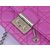 Quilting original leather metal chain clutch wallet