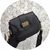 D-FENCE SADDLE BAG IN BLACK CALFSKIN