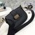 D-FENCE SADDLE BAG IN BLACK CALFSKIN