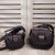 D-FENCE SADDLE BAG IN BLACK CALFSKIN