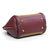 Heroine Claret leather rivets handle bag