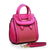 Heroine Fuchsia leather rivets handle bag