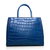 Blue Croco Leather Jours Elite It Bag