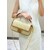 Baguette Natural straw bag with FF embroidery