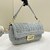raffia Baguette bag