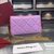 Imported lambskin leather Vara flap bag with card holder