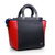 Black & Red leather handle bag