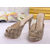 fabric platform pump slippers