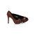 GG fabric peep toe platform pump