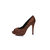 GG fabric peep toe platform pump