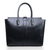 black leather handle bag