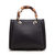 Bomboo mini Tote Bag Blue Calf Leather