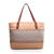 beige leather fabric tote