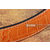 Gold Metal H Orange&Black croco Belt