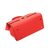 Red Leather Flap Handle Bag