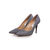 Pewter fabric pointed head pump