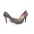 Pewter fabric pointed head pump