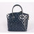 Fall Winter Blue Patent Lockit Handle Bag