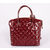 Fall Winter Claret Patent Lockit Handle Bag