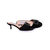 Black rhinestone satin slipper