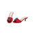 Red rhinestone satin slipper