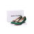 Green satin vintage pump