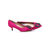 Fuchsia Rhinestone point head pump