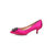 Fuchsia Rhinestone point head pump