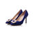 Blue satin point head pump