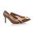 Beige satin point head pump