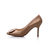 Beige satin point head pump