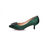 Green Rhinestone point head pump