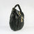 Black Quilting Lamb Skin Leather Flap Lock Closure Handle Bag