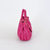 Pink Quilting Lamb Skin Leather Lock Closure Handle Bag