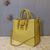 Original goat skin leather handle tote bag