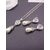 Tiffany & Co. Water drop pearl pendant necklace and earrings suit