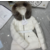 Moncler white goose down coat