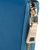 Blue Saffiano Leather Zipper Long Wallet