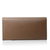 Light Coffee Saffiano Leather Button Flap Closure Wallet