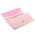 Light Pink Saffiano Leather Button Flap Closure Wallet