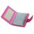 Fuschia Saffiano Leather Card Holder