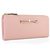 Light Pink Saffiano Leather Bowknot Wallet