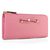 Rose Saffiano Leather Bowknot Wallet