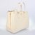 Off White Saffiano Leather Classic Handbag