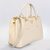 Off-white Saffiano Leather Classic Handbag