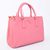 Pink Saffiano Leather Classic Handbag