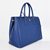 Dark Blue Saffiano Leather Classic Medium Handbag