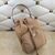 Nylon drawstring bucket shoulder bag