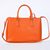 Orange Saffiano Leather Classic 33CM Handbag