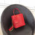 original nappa leather medium panier bag 1BA212 red